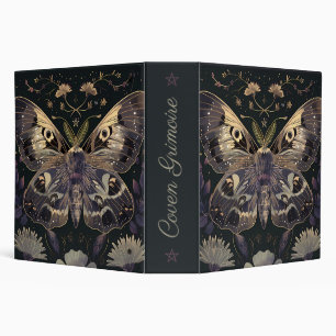 Create Your Own Gilded Berry Sage Moth Floral Binder
