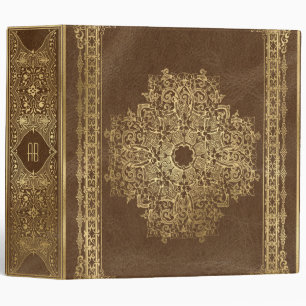Create Your Own Gilded Camel Brown Notebook Binder