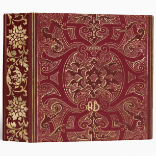 Create Your Own Gilded Chinese Red Notebook Binder