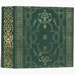 Create Your Own Gilded Dark Pine Green Notebook Binder