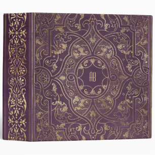 Create Your Own Gilded Plum Purple Notebook Binder