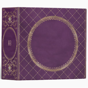 Create Your Own Gilded Purple Notebook Binder