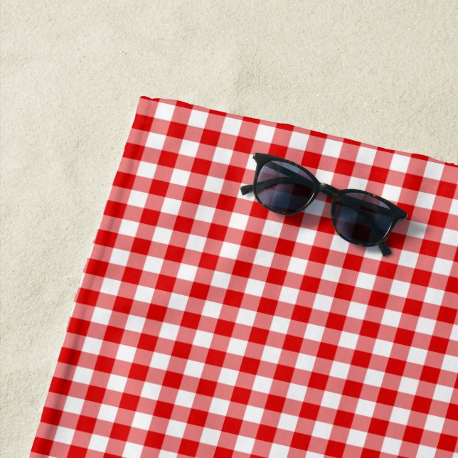 Create Your Own Gingham Beach Towel (In Situ)