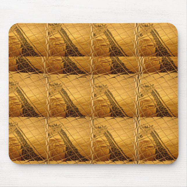 Create Your Own Giraffe Print Mouse Pad (Front)