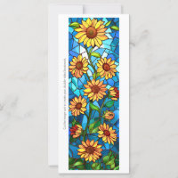 Create Your Own Glass Sunflowers Mosaic Bookmark