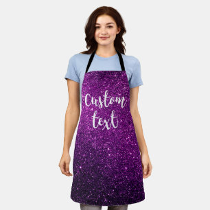 Create Your Own Glitter Mom Girlfriend Custom Apron
