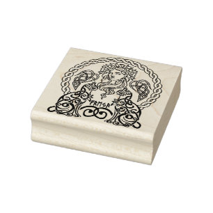 Create Your Own Goddess Freya Norse Runes Rubber Stamp