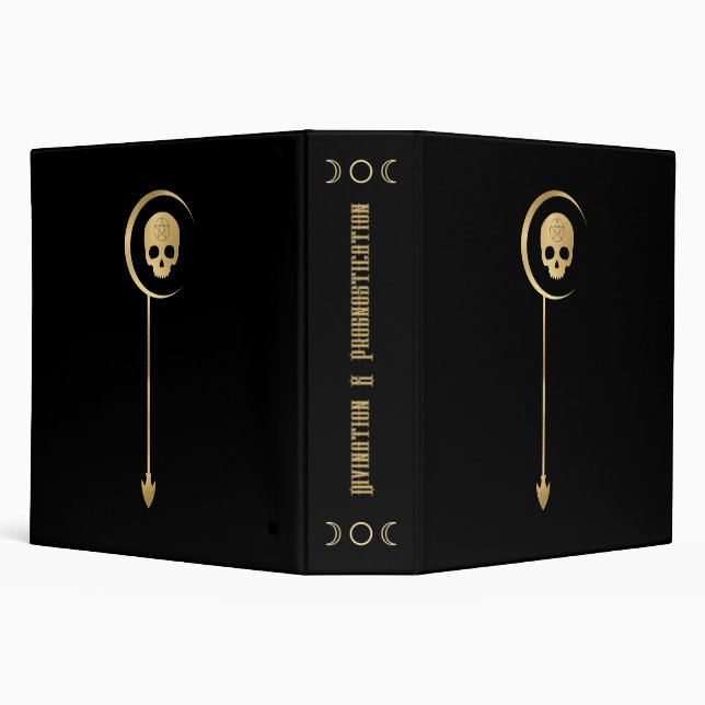 Create Your Own Gold Arcane Death Tarot Binder (Background)