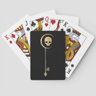Create Your Own Gold Arcane Death Tarot Playing Cards