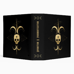 Create Your Own Gold Arcane Fool Tarot Binder