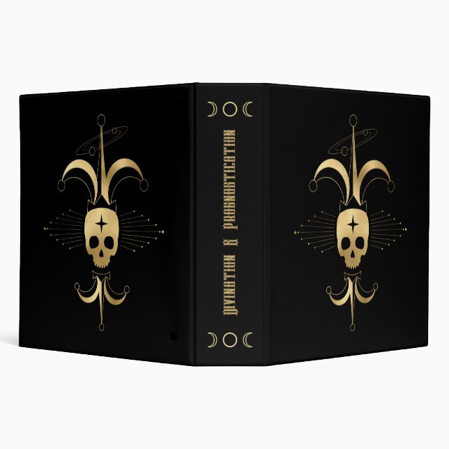 Create Your Own Gold Arcane Fool Tarot Binder (Background)
