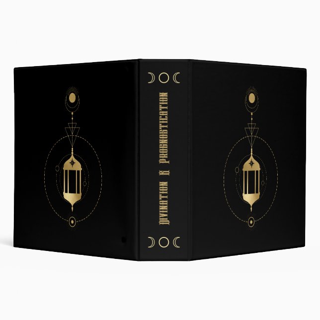 Create Your Own Gold Arcane Hermit Tarot Binder (Background)