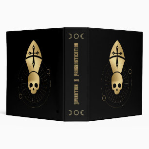 Create Your Own Gold Arcane Hierophant Tarot Binder