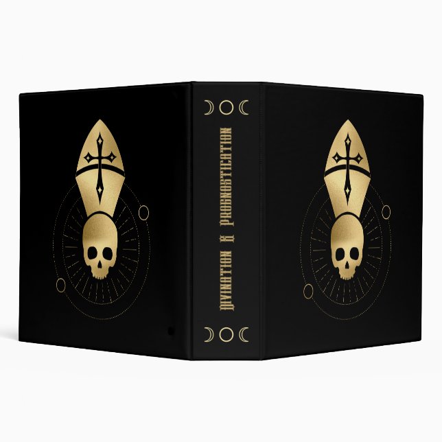 Create Your Own Gold Arcane Hierophant Tarot Binder (Background)