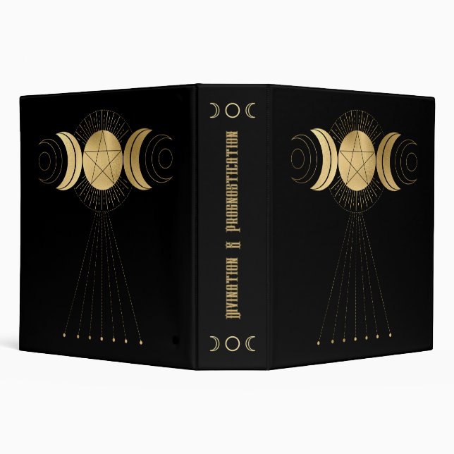 Create Your Own Gold Arcane High Priestess Tarot Binder (Background)