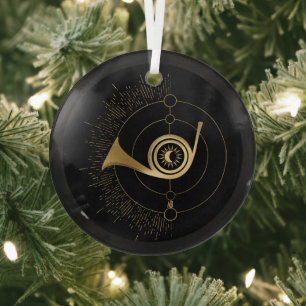 Create Your Own Gold Arcane Judgment Tarot Glass Ornament