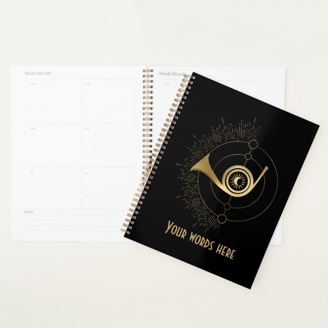 Create Your Own Gold Arcane Judgment Tarot Planner (Display)