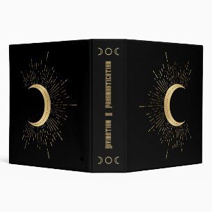 Create Your Own Gold Arcane Moon Tarot Binder