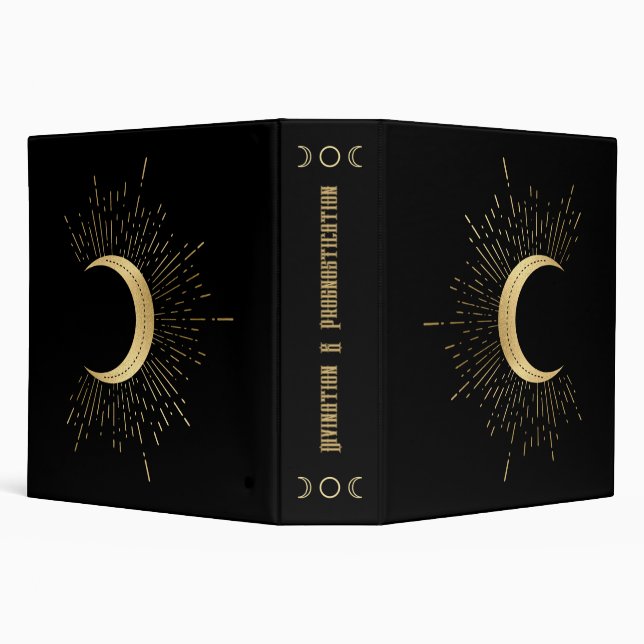 Create Your Own Gold Arcane Moon Tarot Binder (Background)