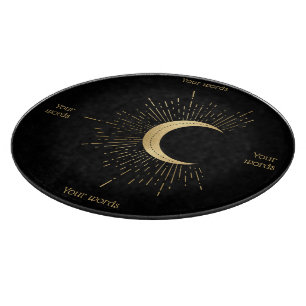 Create Your Own Gold Arcane Moon Tarot Cutting Board