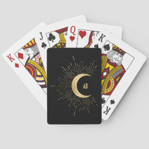Create Your Own Gold Arcane Moon Tarot Playing Cards