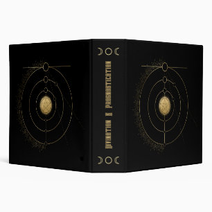 Create Your Own Gold Arcane Pentacle Tarot Binder
