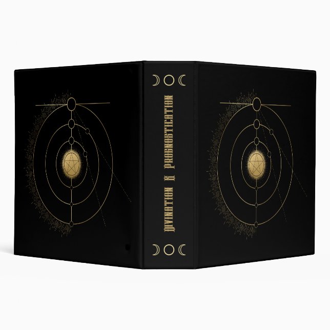 Create Your Own Gold Arcane Pentacle Tarot Binder (Background)