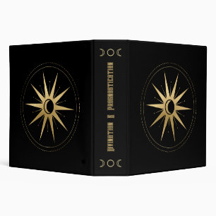 Create Your Own Gold Arcane Star Tarot Binder