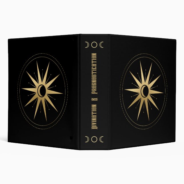 Create Your Own Gold Arcane Star Tarot Binder (Background)