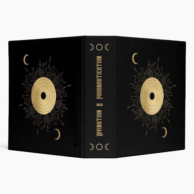 Create Your Own Gold Arcane Sun Tarot Binder (Background)
