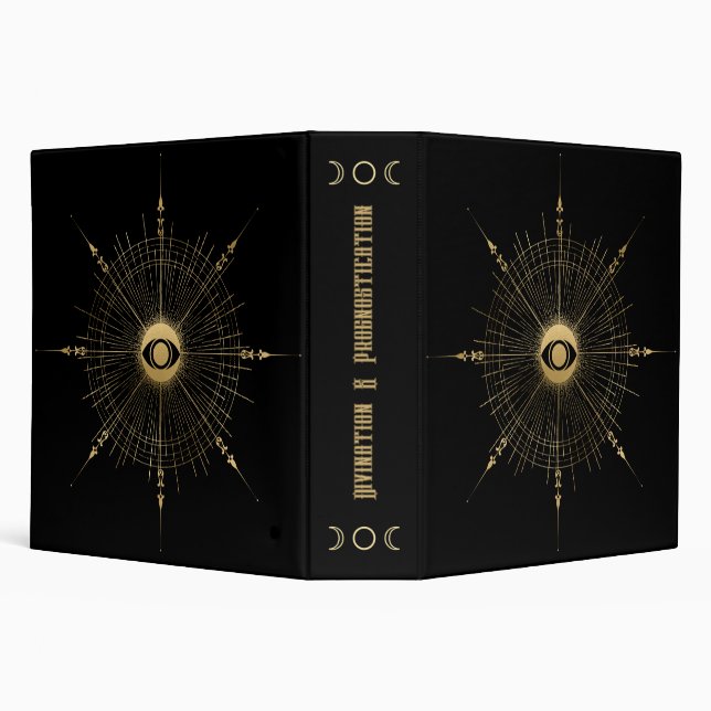 Create Your Own Gold Arcane Wheel Tarot Binder (Background)