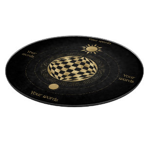 Create Your Own Gold Arcane World Tarot Cutting Board