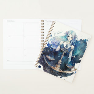 Create Your Own Gold & Blue Libra Zodiac Planner