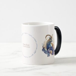 Create Your Own Gold & Blue Mystical Capricorn Magic Mug