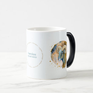 Create Your Own Gold & Blue Mystical Capricorn Magic Mug