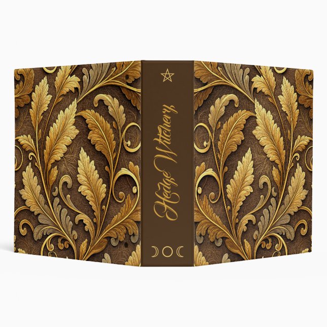 Create Your Own Gold Embossed Vintage Vine Binder (Background)