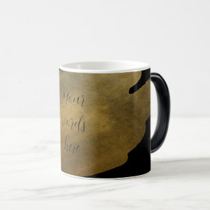 Create Your Own Gold Smear Black Magic Mug