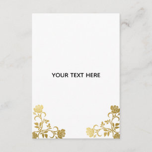 Create Your Own Golden Elegant Enclosure Card
