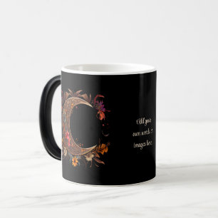 Create Your Own Golden Floral Boho Moon Magic Mug