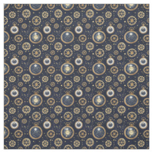 Create Your Own Golden Gears Watches Blue Fabric