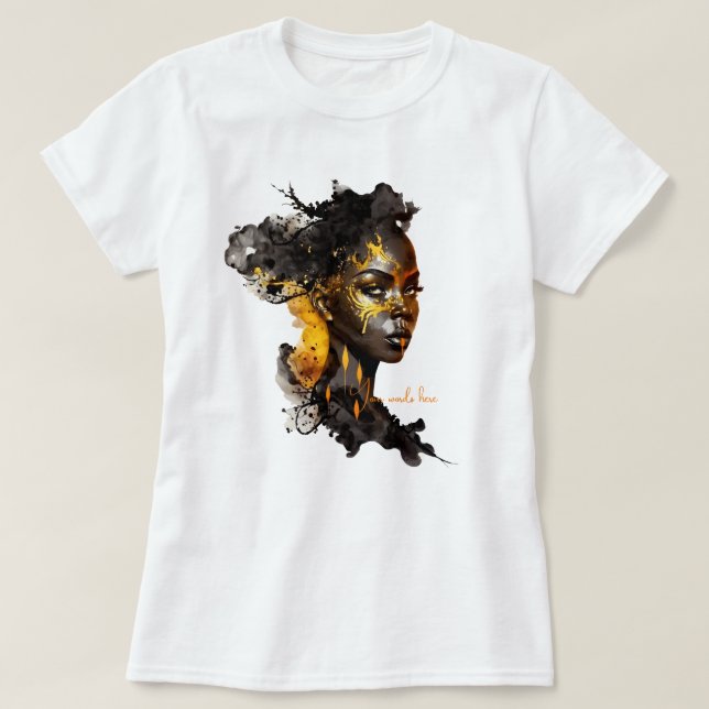 Create Your Own Golden Goddess T-Shirt (Design Front)