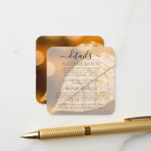Create Your Own Golden Leaf Orange Bokeh Wedding