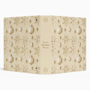 Create Your Own Golden Ornaments & Snowflakes Binder