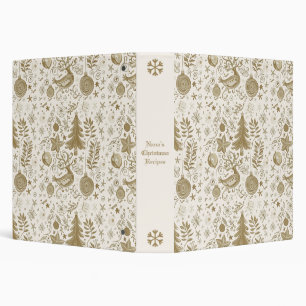 Create Your Own Golden Partridge & Trees Binder