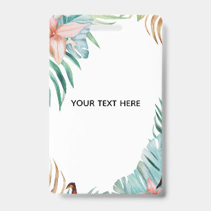 Create Your Own Golden White Elegant Badge