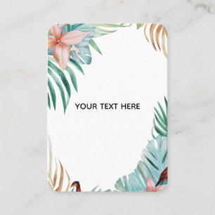 Create Your Own Golden White Elegant Calling Card