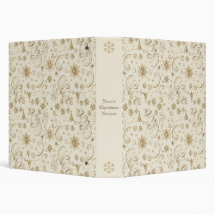 Create Your Own Golden Winter Trees & Snowflakes Binder