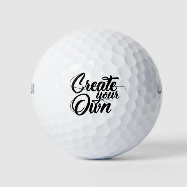 Create Your Own Golf Balls (Front)