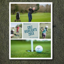 Create your own golf golfing highlights photo post