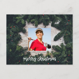 Create your own golfer Christmas card 